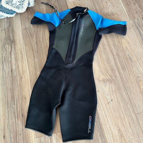 WOME’s O'Neill REACTOR Black and Blue Spring Wetsuit 2/1mm - size 8 - Picture 2 of 2
